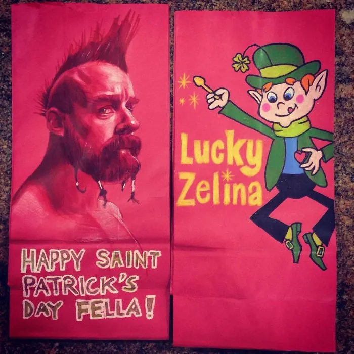 This Dad Started Drawing On His Kids' Lunch Bags 5 Years Ago And Even Obama Loved Them