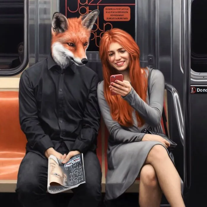 These Surreal Portraits Show How "Wild" The New York Subway Is