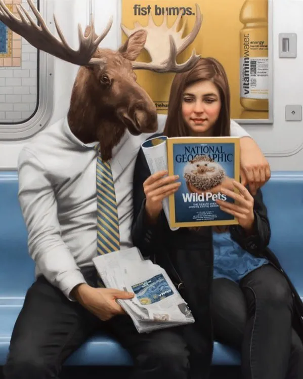 These Surreal Portraits Show How "Wild" The New York Subway Is