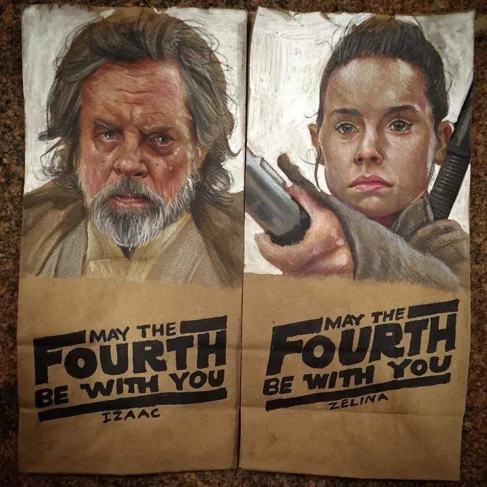 This Dad Started Drawing On His Kids' Lunch Bags 5 Years Ago And Even Obama Loved Them