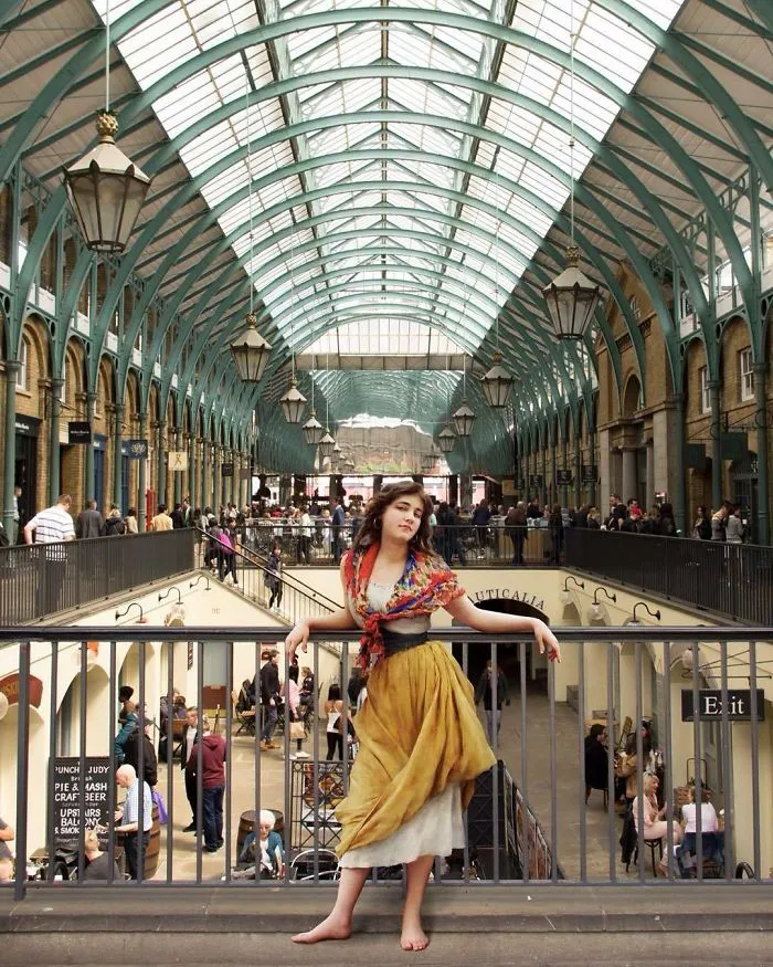 75 Figures From Famous Paintings Invade Modern Day Settings, And They Fit Too Well