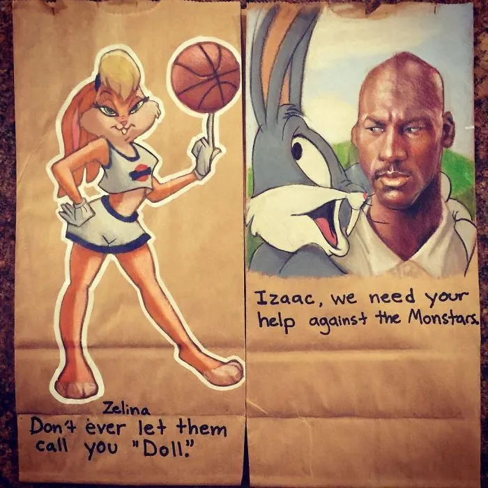 This Dad Started Drawing On His Kids' Lunch Bags 5 Years Ago And Even Obama Loved Them