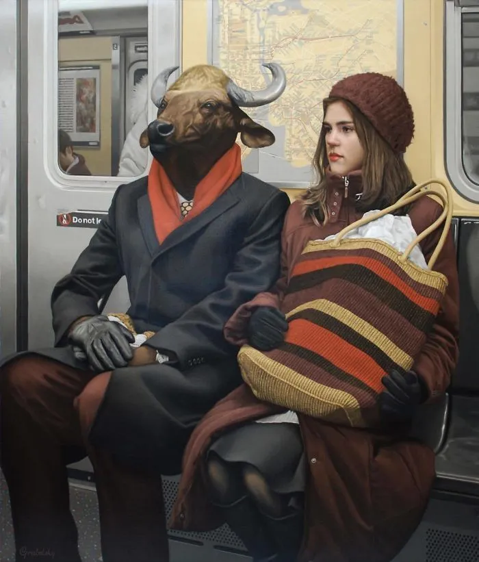 These Surreal Portraits Show How "Wild" The New York Subway Is