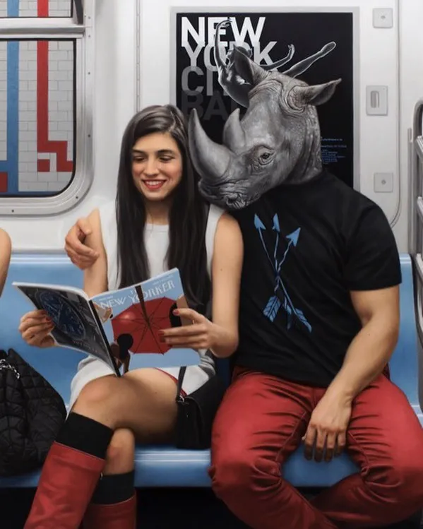 These Surreal Portraits Show How "Wild" The New York Subway Is