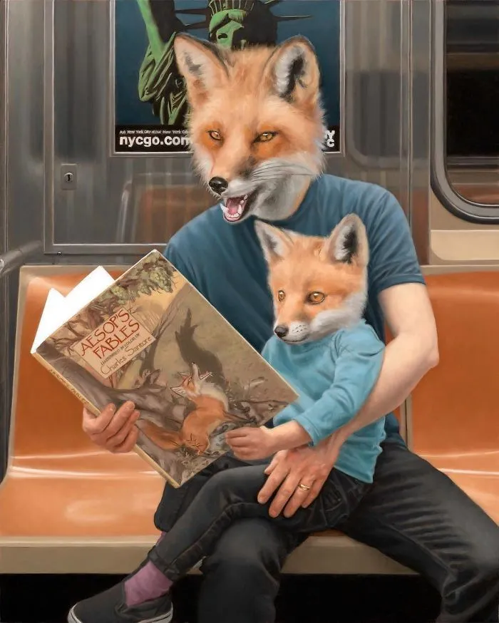 These Surreal Portraits Show How "Wild" The New York Subway Is