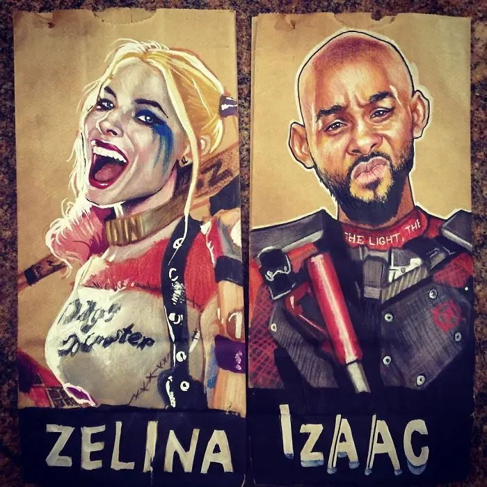 This Dad Started Drawing On His Kids' Lunch Bags 5 Years Ago And Even Obama Loved Them