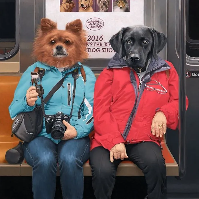 These Surreal Portraits Show How "Wild" The New York Subway Is