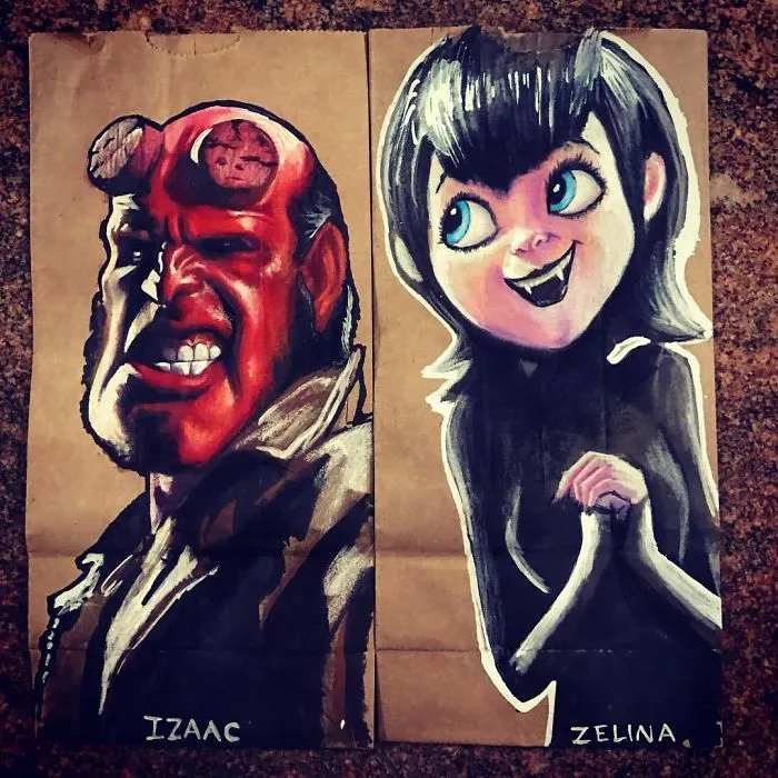 This Dad Started Drawing On His Kids' Lunch Bags 5 Years Ago And Even Obama Loved Them