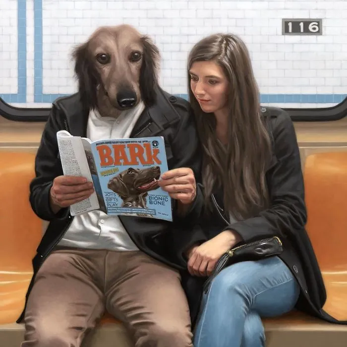 These Surreal Portraits Show How "Wild" The New York Subway Is