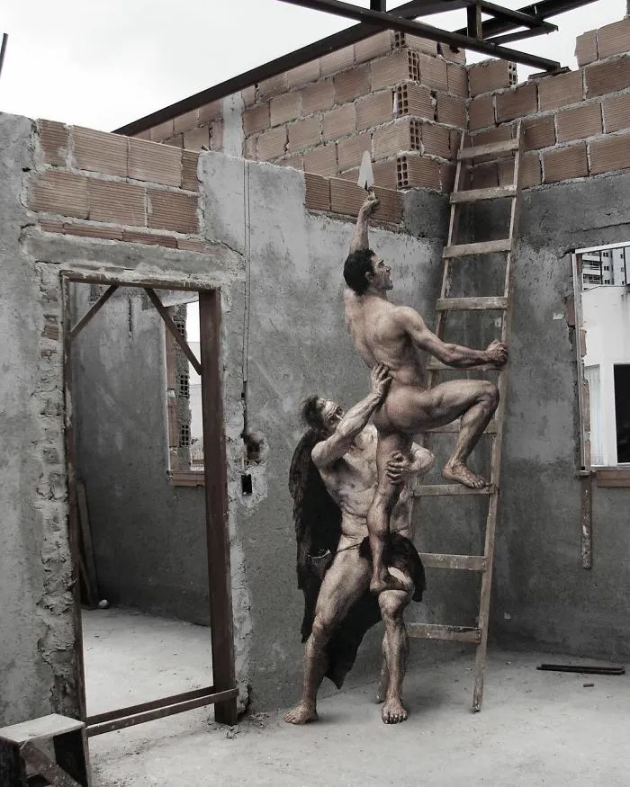 75 Figures From Famous Paintings Invade Modern Day Settings, And They Fit Too Well