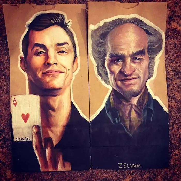 This Dad Started Drawing On His Kids' Lunch Bags 5 Years Ago And Even Obama Loved Them