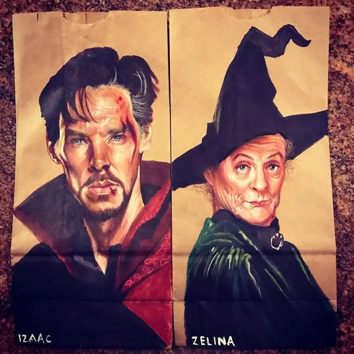 This Dad Started Drawing On His Kids' Lunch Bags 5 Years Ago And Even Obama Loved Them