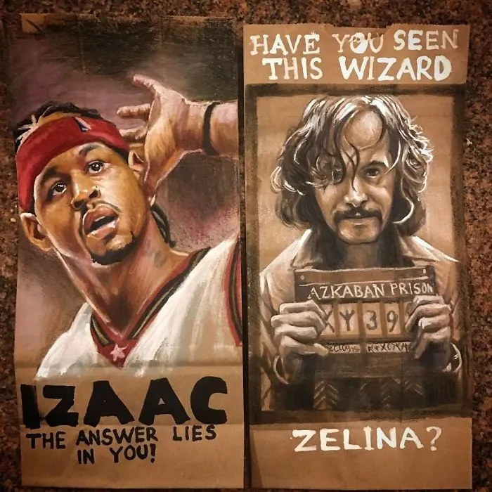 This Dad Started Drawing On His Kids' Lunch Bags 5 Years Ago And Even Obama Loved Them