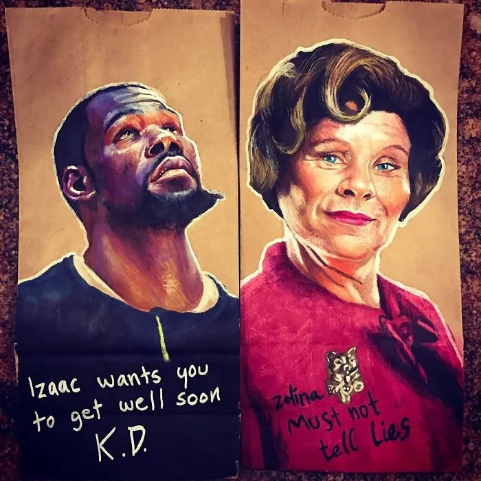 This Dad Started Drawing On His Kids' Lunch Bags 5 Years Ago And Even Obama Loved Them