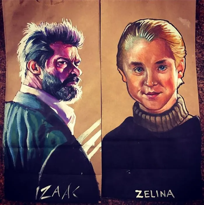 This Dad Started Drawing On His Kids' Lunch Bags 5 Years Ago And Even Obama Loved Them