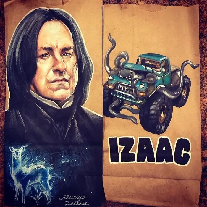 This Dad Started Drawing On His Kids' Lunch Bags 5 Years Ago And Even Obama Loved Them