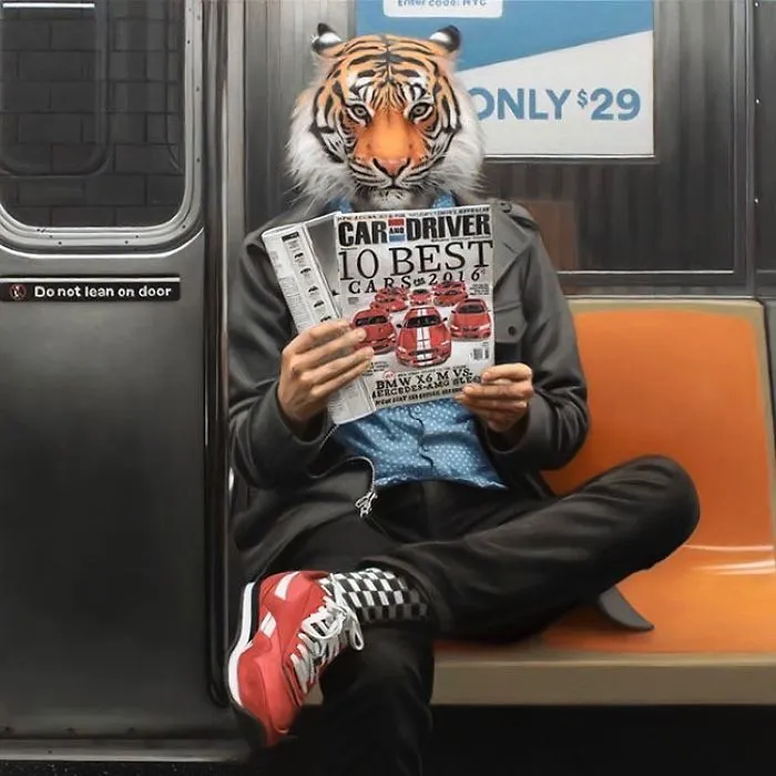 These Surreal Portraits Show How "Wild" The New York Subway Is