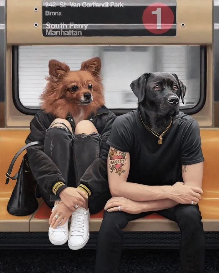 These Surreal Portraits Show How "Wild" The New York Subway Is