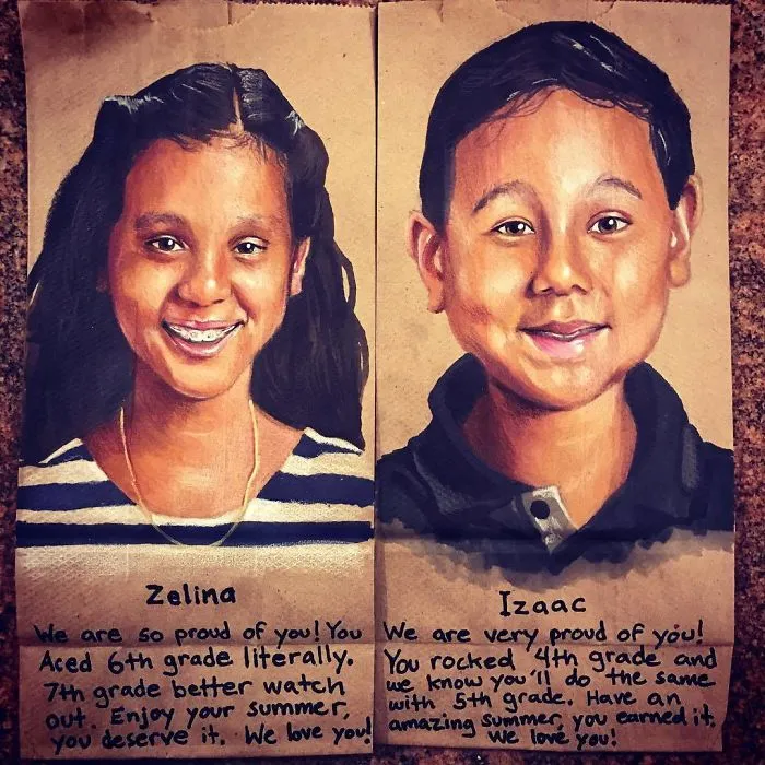This Dad Started Drawing On His Kids' Lunch Bags 5 Years Ago And Even Obama Loved Them