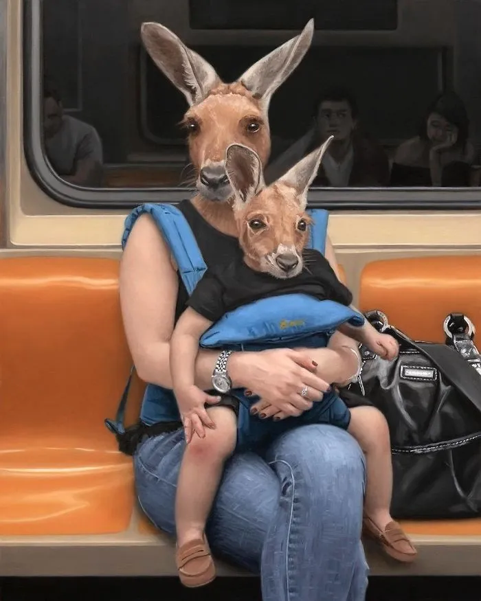 These Surreal Portraits Show How "Wild" The New York Subway Is
