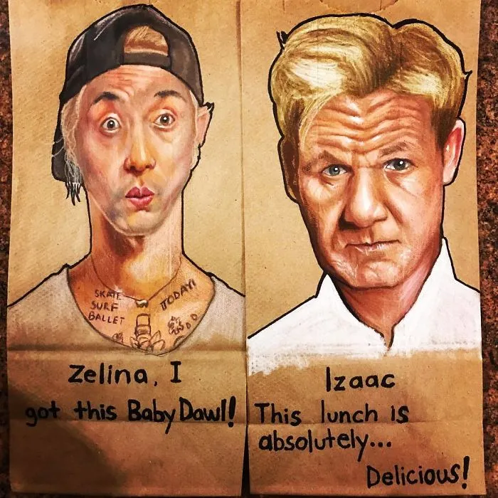 This Dad Started Drawing On His Kids' Lunch Bags 5 Years Ago And Even Obama Loved Them
