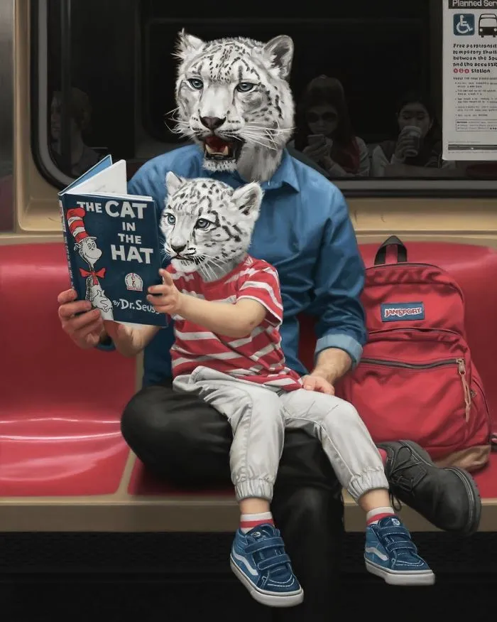 These Surreal Portraits Show How "Wild" The New York Subway Is
