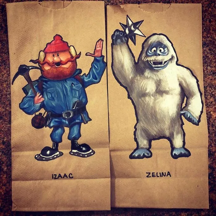 This Dad Started Drawing On His Kids' Lunch Bags 5 Years Ago And Even Obama Loved Them