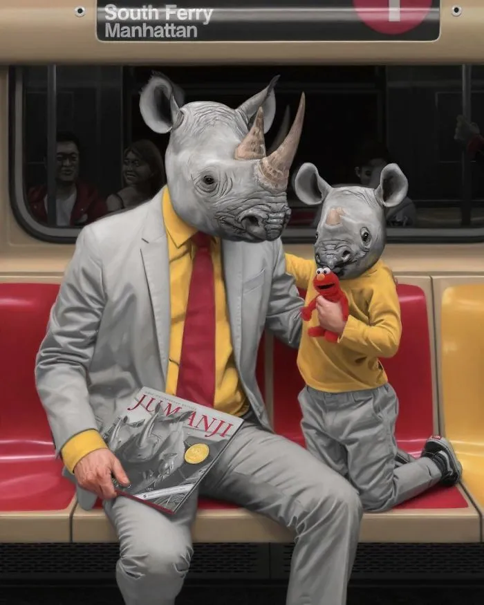 These Surreal Portraits Show How "Wild" The New York Subway Is
