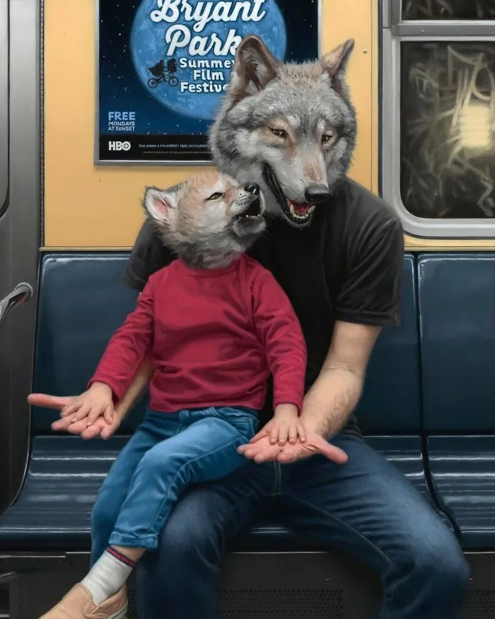 These Surreal Portraits Show How "Wild" The New York Subway Is