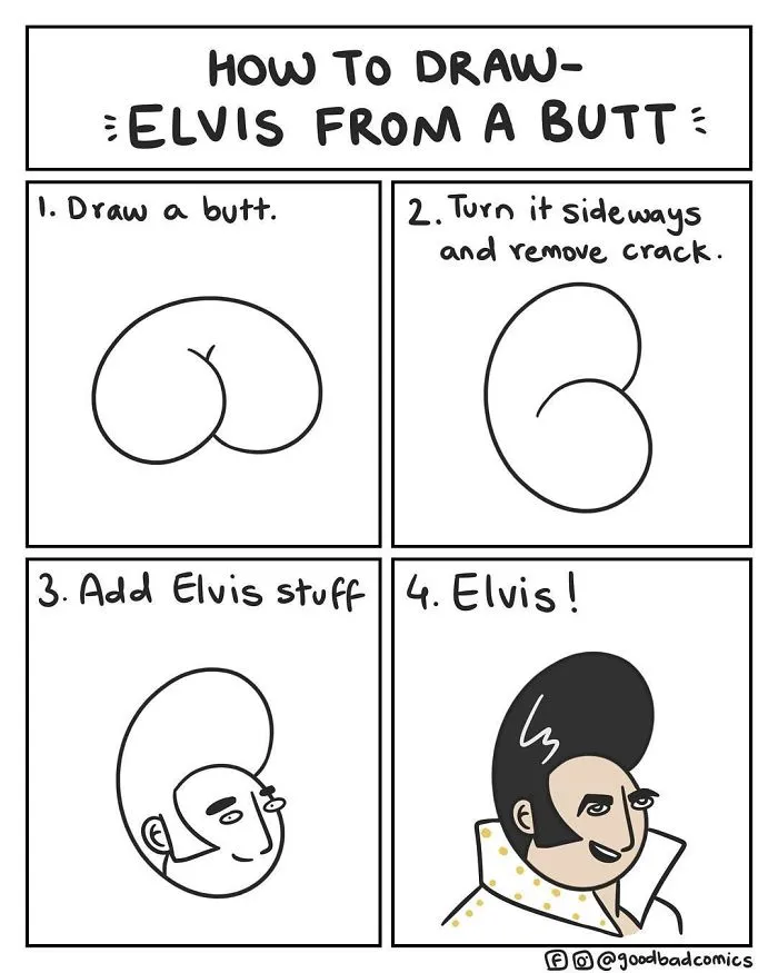 Artist Shows How To Draw Anything Out Of A Butt And You'll Want To Try It