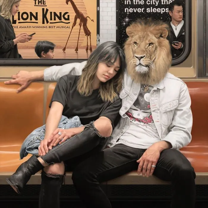 These Surreal Portraits Show How "Wild" The New York Subway Is
