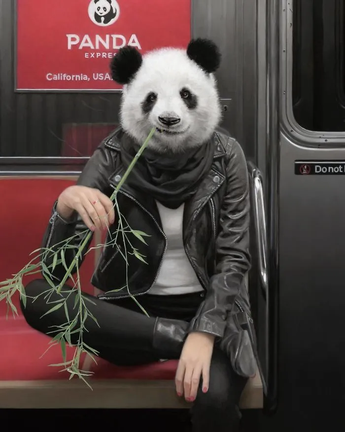 These Surreal Portraits Show How "Wild" The New York Subway Is