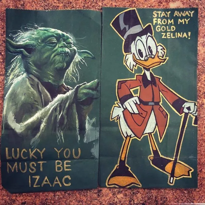 This Dad Started Drawing On His Kids' Lunch Bags 5 Years Ago And Even Obama Loved Them