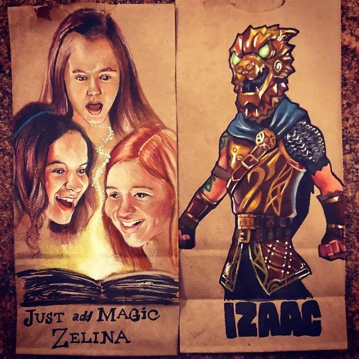 This Dad Started Drawing On His Kids' Lunch Bags 5 Years Ago And Even Obama Loved Them