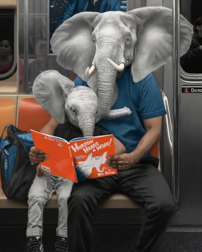 These Surreal Portraits Show How "Wild" The New York Subway Is