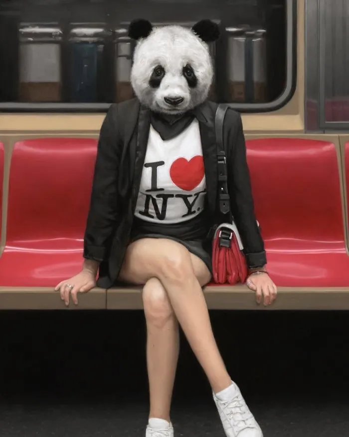 These Surreal Portraits Show How "Wild" The New York Subway Is