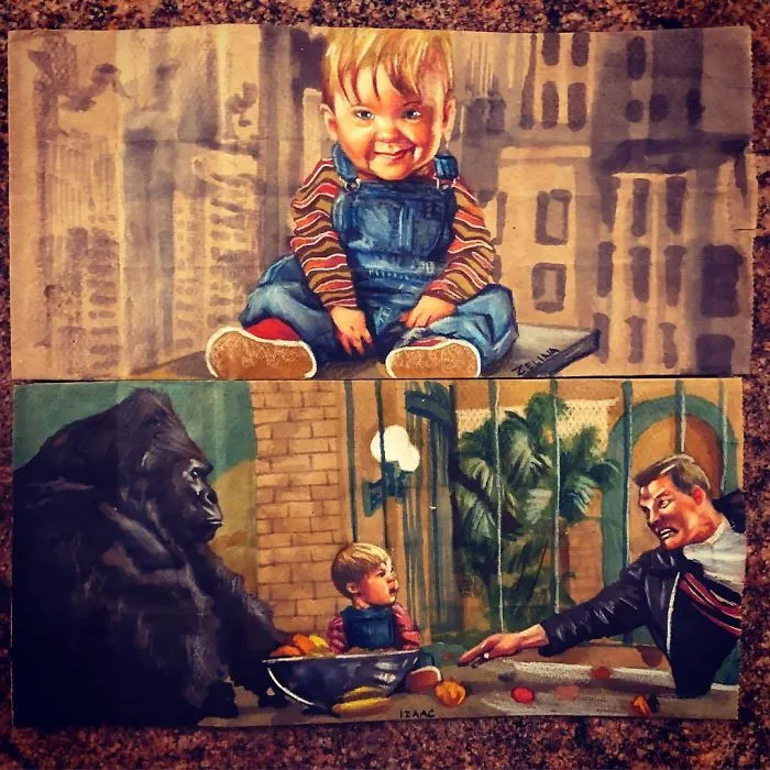 This Dad Started Drawing On His Kids' Lunch Bags 5 Years Ago And Even Obama Loved Them