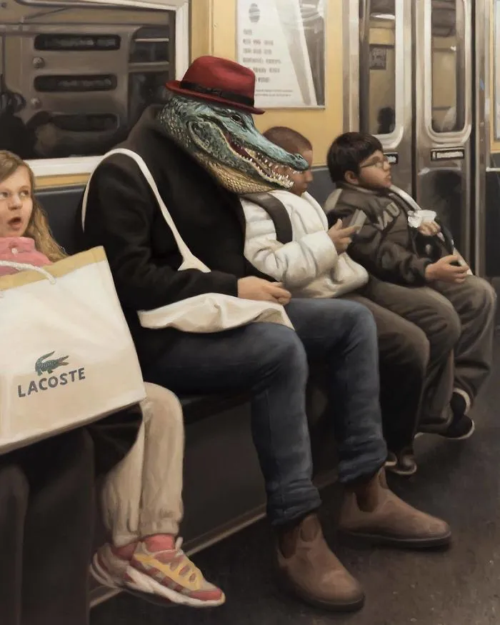 These Surreal Portraits Show How "Wild" The New York Subway Is