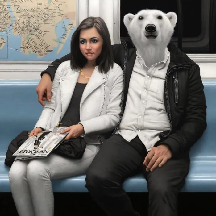 These Surreal Portraits Show How "Wild" The New York Subway Is
