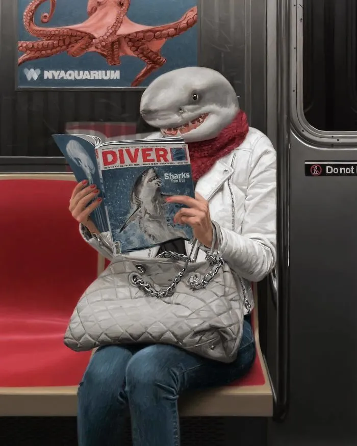These Surreal Portraits Show How "Wild" The New York Subway Is
