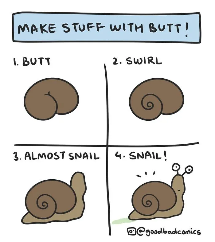 Artist Shows How To Draw Anything Out Of A Butt And You'll Want To Try It