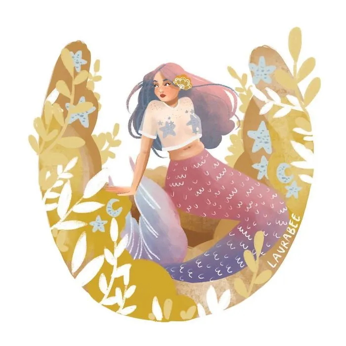 I Drew One Mermaid A Day For All Of May (31 Pics)