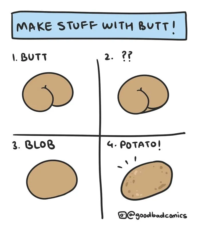 Artist Shows How To Draw Anything Out Of A Butt And You'll Want To Try It