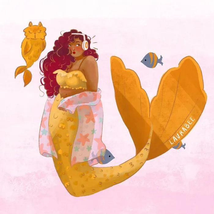 I Drew One Mermaid A Day For All Of May (31 Pics)