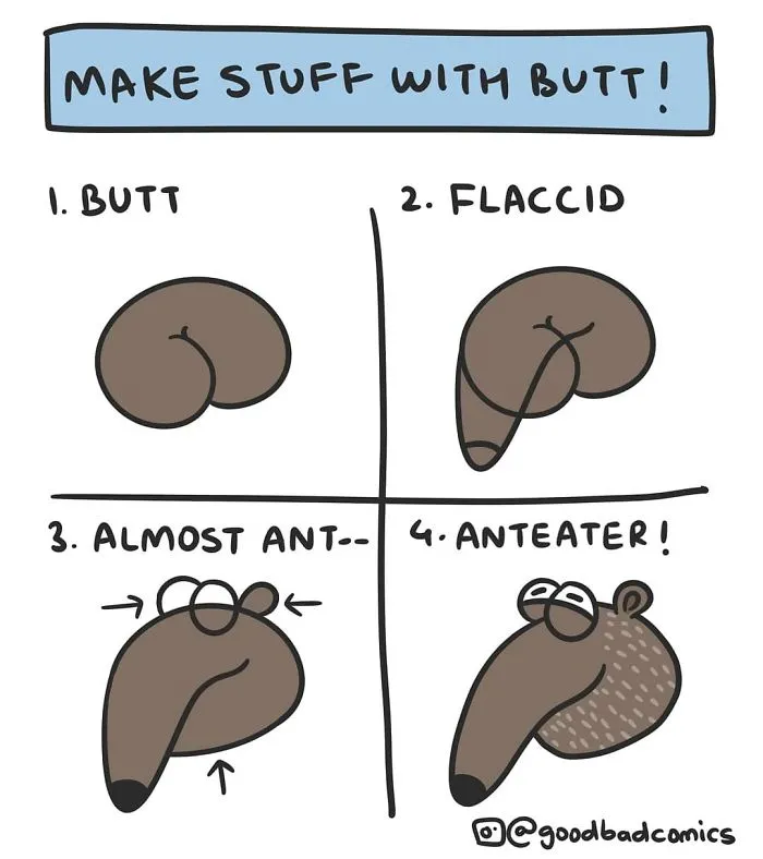 Artist Shows How To Draw Anything Out Of A Butt And You'll Want To Try It