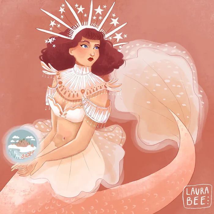 I Drew One Mermaid A Day For All Of May (31 Pics)