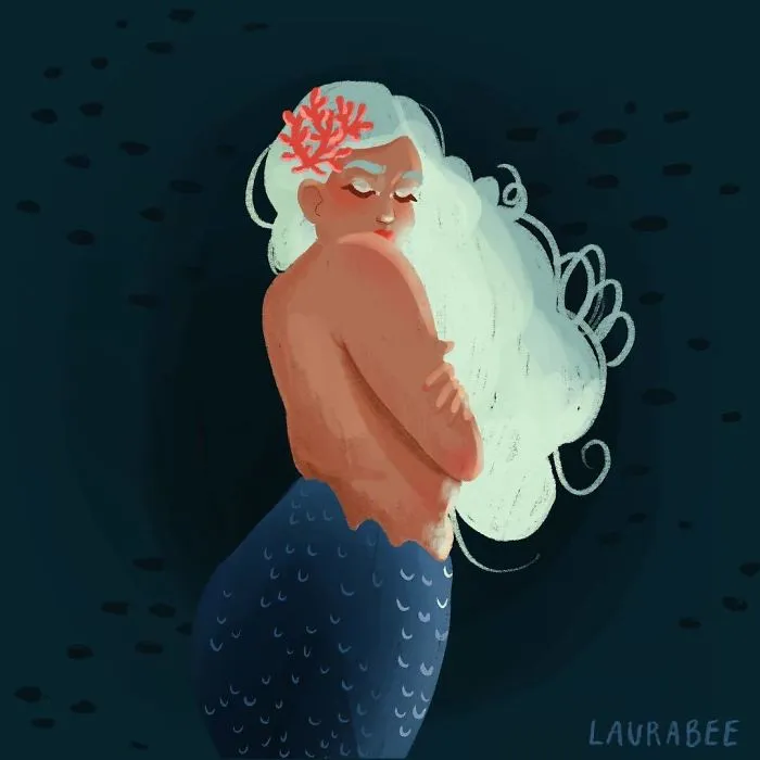 I Drew One Mermaid A Day For All Of May (31 Pics)