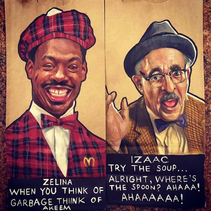 This Dad Started Drawing On His Kids' Lunch Bags 5 Years Ago And Even Obama Loved Them