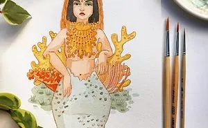 I Drew One Mermaid A Day For All Of May (31 Pics)