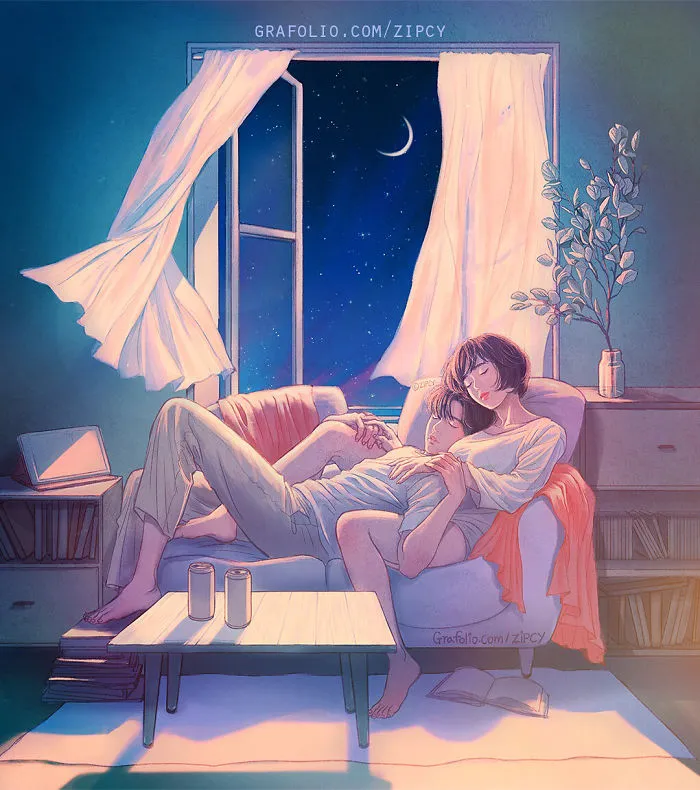 Korean Illustrator Captures Love And Intimacy So Well That You Can Almost Feel It (Part 2)